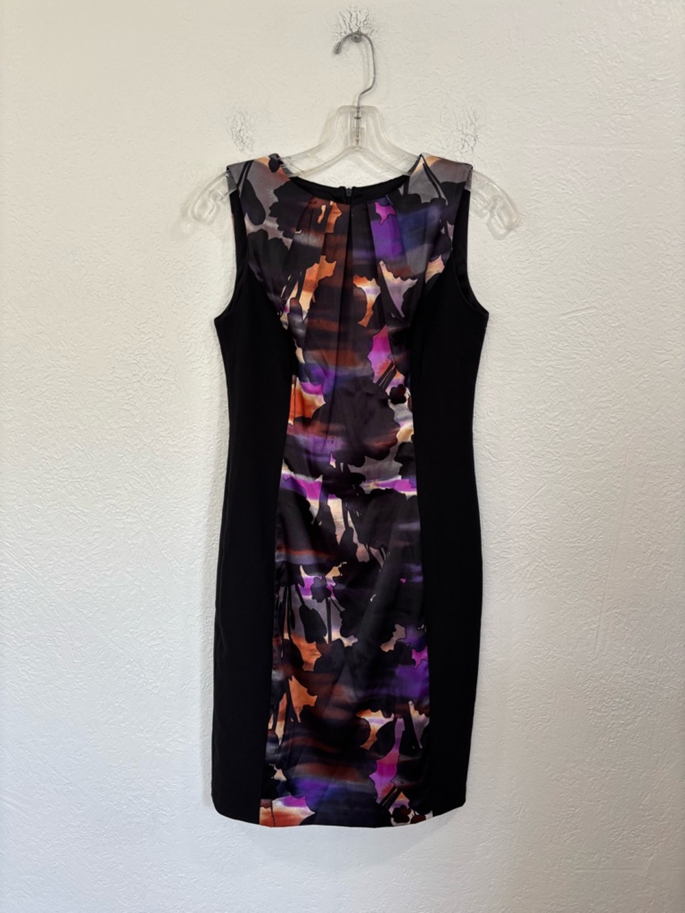 London Style Petites Sleeveless Floral Sheath Dress